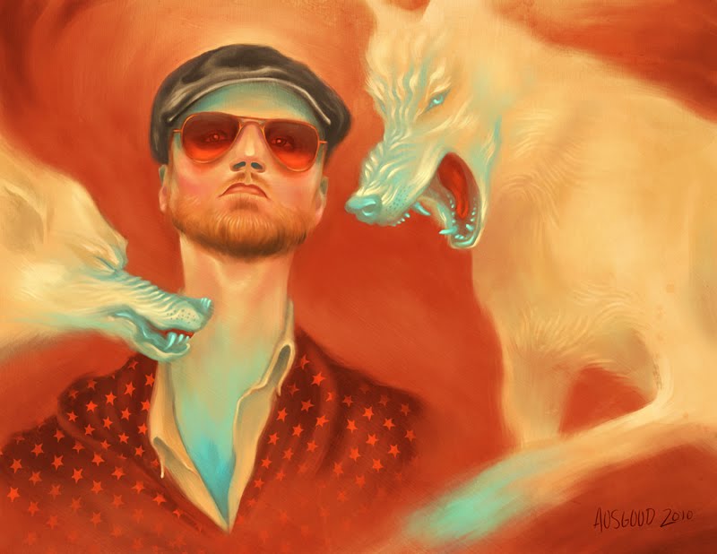 "Feed Me To The Wolves" Logan Lynn Portrait by Painter Adam Osgood (2010) "Feed Me To The Wolves" Logan Lynn Portrait by Painter Adam Osgood (2010)